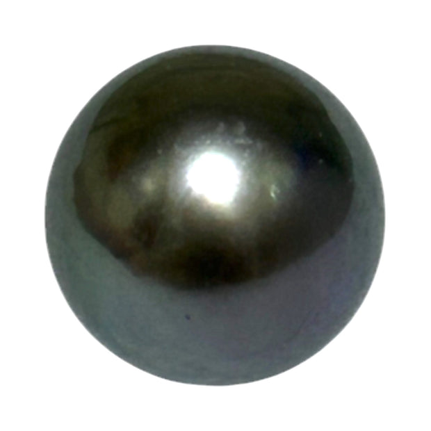 Gigantic 13.2 x 15.7mm 18.2 Carats Tahitian Peacock Gray-Green Pearl