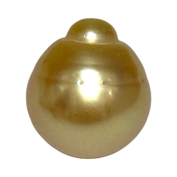 Dazzling Giant 14.9 x 16.8mm 24.7 Carats Rich Gold South Sea Pearl