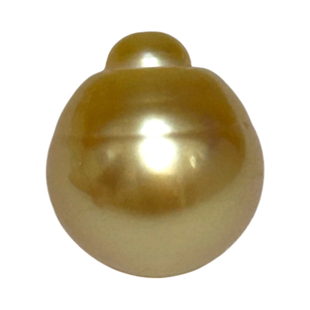 Dazzling Giant 14.9 x 16.8mm 24.7 Carats Rich Gold South Sea Pearl