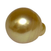 Dazzling Giant 14.9 x 16.8mm 24.7 Carats Rich Gold South Sea Pearl