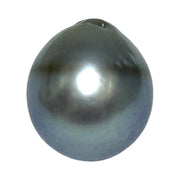 Captivating 13 x 14.7mm Tahitian Natural Peacock Gray Green Pearl