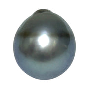 Captivating 13 x 14.7mm Tahitian Natural Peacock Gray Green Pearl