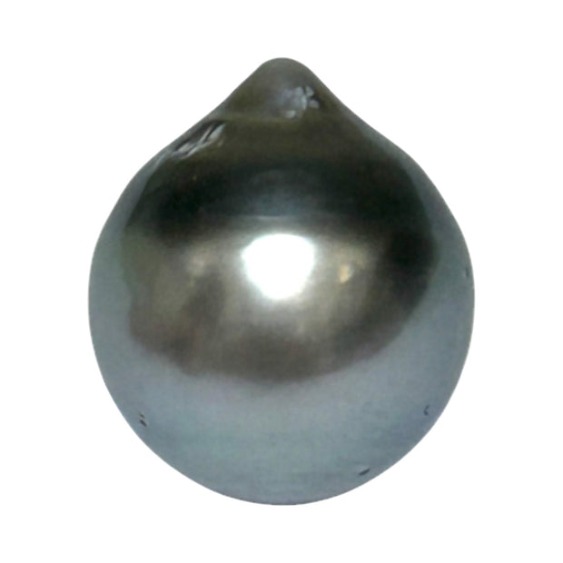 Huge 16.8 Carat 12.9 x 14.9mm Tahitian Peacock Black Green Pearl Loose