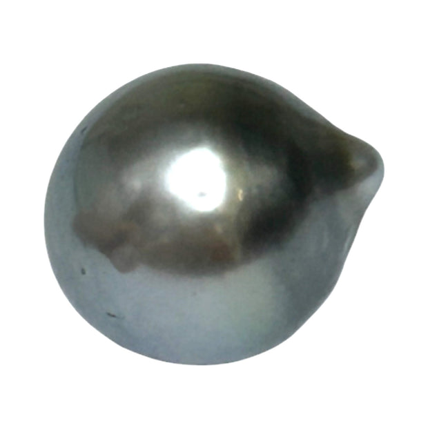 Huge 16.8 Carat 12.9 x 14.9mm Tahitian Peacock Black Green Pearl Loose