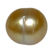 Enormous 13.6 x 15.4mm 22.3 cts Gold Baroque Philippines Sea Pearl