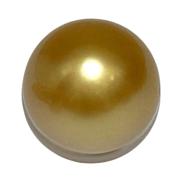 Enormous 13.6 x 15.4mm 22.3 cts Gold Baroque Philippines Sea Pearl