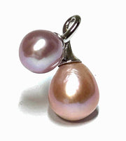 Oval Round 9 -11mm Keshi Purple Peach Pink Cultured 2 Pearl PendantBest Gift for Her! Stunning Oval and Round 9 - 11mm Keshi Natural Purple Peach Pink Color 5A Luster Cultured Double Pearl PendantPENDANT INFORMATIONSpecimen: GenuineCharms & PendantsFine JewelryThe Fine Pearls JewelryOval Round 9 -11mm Keshi Purple Peach Pink Cultured 2 Pearl Pendant