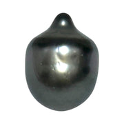 Teardrop 12.8x 17mm 17.6 Carat Tahitian Sea Black Gray Green Pearl