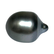 Teardrop 12.8x 17mm 17.6 Carat Tahitian Sea Black Gray Green Pearl