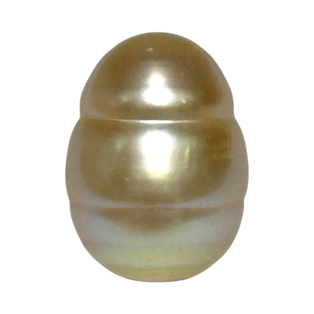 Baroque 12.8 x 17.2mm 18.8 Carats Natural Gold South Sea Loose Pearl (Copy)