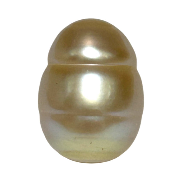 Baroque 12.8 x 17.2mm 18.8 Carats Natural Gold South Sea Loose Pearl (Copy)