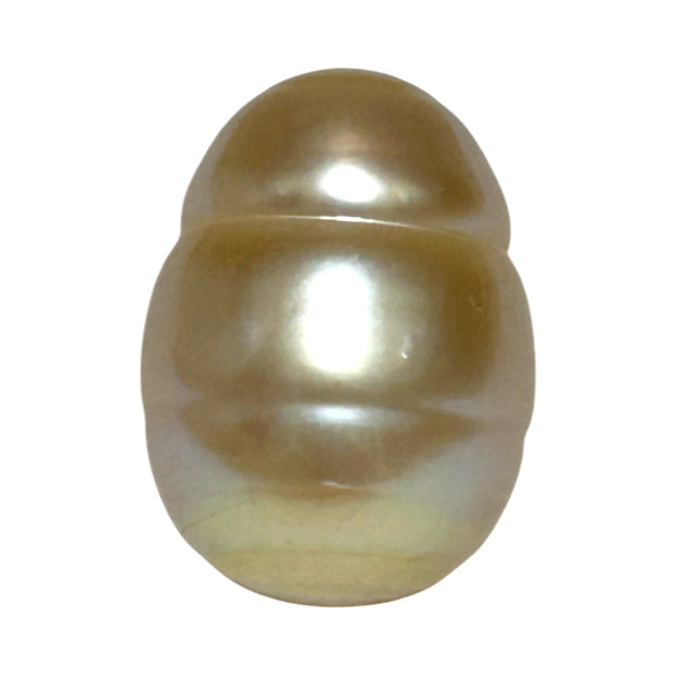 Baroque 12.8 x 17.2mm 18.8 Carats Natural Gold South Sea Loose Pearl (Copy)