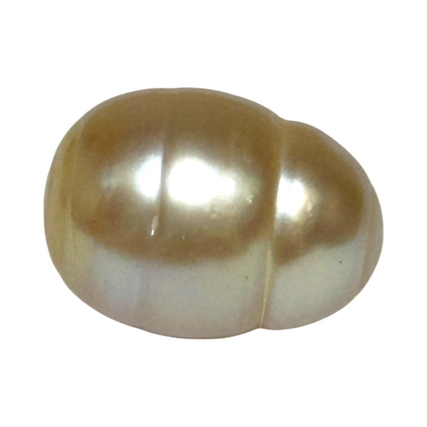 Baroque 12.8 x 17.2mm 18.8 Carats Natural Gold South Sea Loose Pearl (Copy)