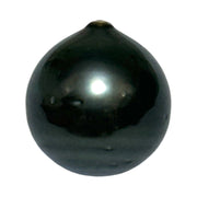 Premier 13.3 x 14.2mm Tahitian South Sea Peacock Black Oval Loose Pearl