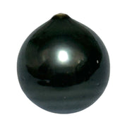 Premier 13.3 x 14.2mm Tahitian South Sea Peacock Black Oval Loose Pearl