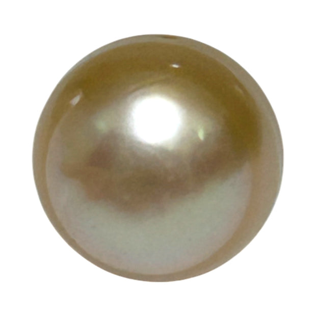 Alluring 26.5 Carat 15.1 x 18.7mm Gold Philippines Sea Loose Pearl