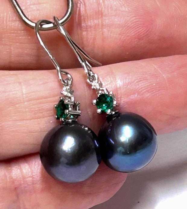 Stunning 10 - 10.5mm Edison Purple Black Blue Round Pearl EarringsBest Gift For Her / Gorgeous 10 - 10.5mm Edison Natural Purple Black Blue Overtone Cultured Round Pearl Dangle Hook EarringsPEARL INFORMATIONPearl Type: Premium EdisEarringsFine JewelryThe Fine Pearls Jewelry5mm Edison Purple Black Blue Round Pearl Earrings