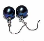 Stunning 10 - 10.5mm Edison Purple Black Blue Round Pearl EarringsBest Gift For Her / Gorgeous 10 - 10.5mm Edison Natural Purple Black Blue Overtone Cultured Round Pearl Dangle Hook EarringsPEARL INFORMATIONPearl Type: Premium EdisEarringsFine JewelryThe Fine Pearls Jewelry5mm Edison Purple Black Blue Round Pearl Earrings