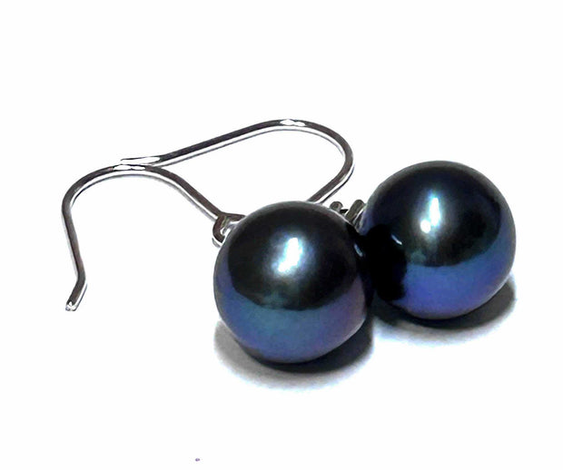 Stunning 10 - 10.5mm Edison Purple Black Blue Round Pearl EarringsBest Gift For Her / Gorgeous 10 - 10.5mm Edison Natural Purple Black Blue Overtone Cultured Round Pearl Dangle Hook EarringsPEARL INFORMATIONPearl Type: Premium EdisEarringsFine JewelryThe Fine Pearls Jewelry5mm Edison Purple Black Blue Round Pearl Earrings