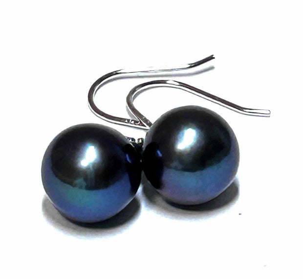 Stunning 10 - 10.5mm Edison Purple Black Blue Round Pearl EarringsBest Gift For Her / Gorgeous 10 - 10.5mm Edison Natural Purple Black Blue Overtone Cultured Round Pearl Dangle Hook EarringsPEARL INFORMATIONPearl Type: Premium EdisEarringsFine JewelryThe Fine Pearls Jewelry5mm Edison Purple Black Blue Round Pearl Earrings