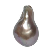 Un-drilled 16.4 x 14 x 22.6mm Keshi Purple Lavender Rainbow Pearl