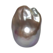 Un-drilled 16.4 x 14 x 22.6mm Keshi Purple Lavender Rainbow Pearl