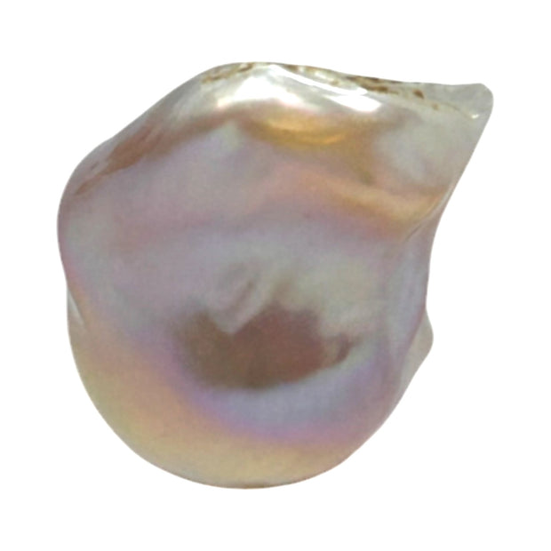 16 x 13.4x 23mm Kasumi Keshi Multicolor Cultured Un-Drilled Pearl