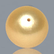 Oval Round 15.3 x 14.1mm Natural Gold Australian South Sea Pearl