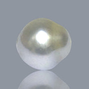 Baroque 13.3 x 14.1mm 17 Carats Australian South Sea White Pearl Loose