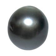 Egg Round 29 Carat 15.4 x 17mm Tahitian Sea Peacock Gray Blue Pearl