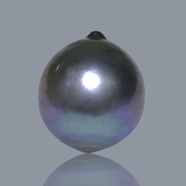 Huge 18.4 Carat 13.3 x 15.7mm Tahitian Peacock Black Blue Loose Pearl