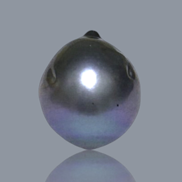 Huge 18.4 Carat 13.3 x 15.7mm Tahitian Peacock Black Blue Loose Pearl