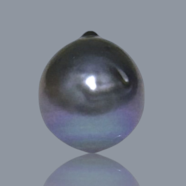 Huge 18.4 Carat 13.3 x 15.7mm Tahitian Peacock Black Blue Loose Pearl