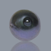 Huge 18.4 Carat 13.3 x 15.7mm Tahitian Peacock Black Blue Loose Pearl