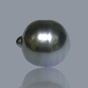 Huge 23.4 Carat 14.4 x 16.4mm Tahitian Peacock Black Green Loose Pearl