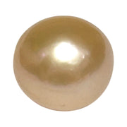 Giant 14.8 x 15.9mm Peach Pink Round Edison Un-Drilled Pearl Loose