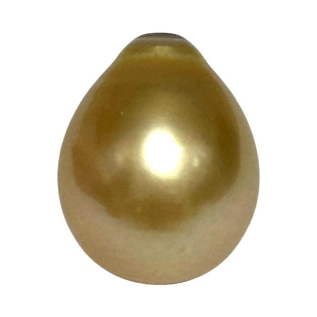 Huge Pear 13 x 16.1mm 18.7 Carats Rich Gold South Sea Pearl Loose