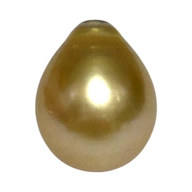 Huge Pear 13 x 16.1mm 18.7 Carats Rich Gold South Sea Pearl Loose