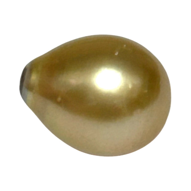 Huge Pear 13 x 16.1mm 18.7 Carats Rich Gold South Sea Pearl Loose