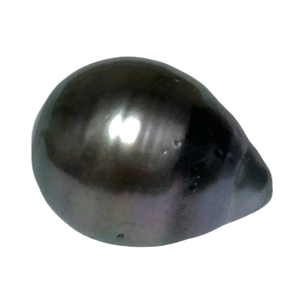 Oval 13.2 x 17mm 19 Carat Tahitian Peacock Black Green Loose Pearl