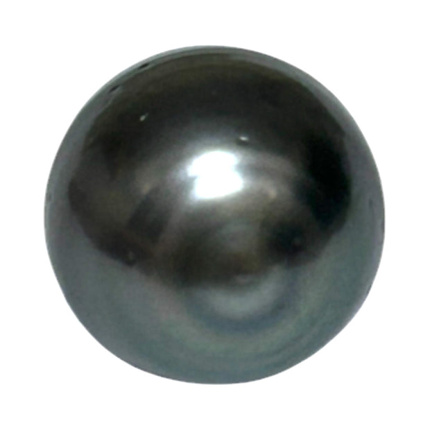 Oval 13.2 x 17mm 19 Carat Tahitian Peacock Black Green Loose Pearl