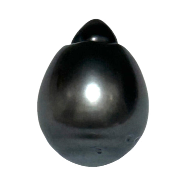 Dazzling 12.7 x 16.8mm 18.3 Carats Tahitian Peacock Black Green Pearl