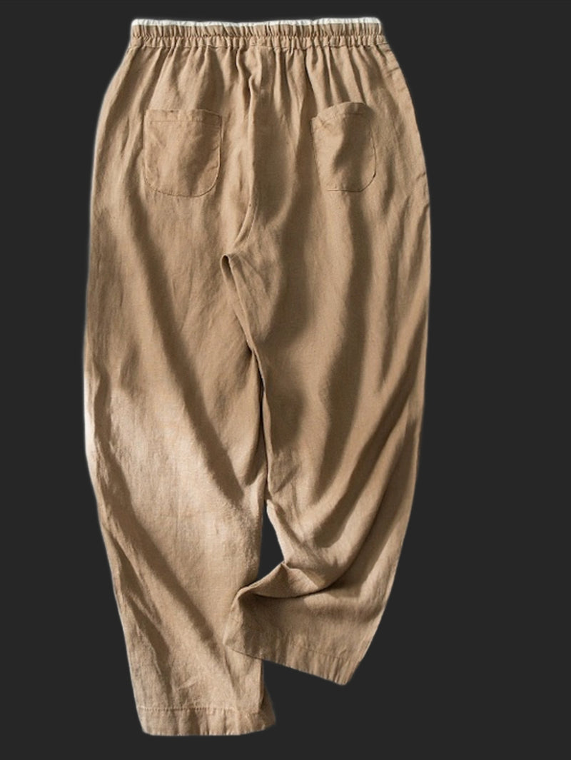7 Colors One Size Women's Casual 100% Cotton And Linen Harem Pants