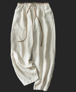 7 Colors One Size Women's Casual 100% Cotton And Linen Harem Pants