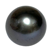 Baroque 12.3 x 15.3mm Tahitian Peacock Black Green Pearl Un-Drilled