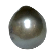 Resinating 11.8 x 13.2mm 12.8 Carats Tahitian Peacock Steel Grey Pearl