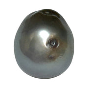 Resinating 11.8 x 13.2mm 12.8 Carats Tahitian Peacock Steel Grey Pearl