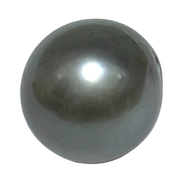 Resinating 11.8 x 13.2mm 12.8 Carats Tahitian Peacock Steel Grey Pearl