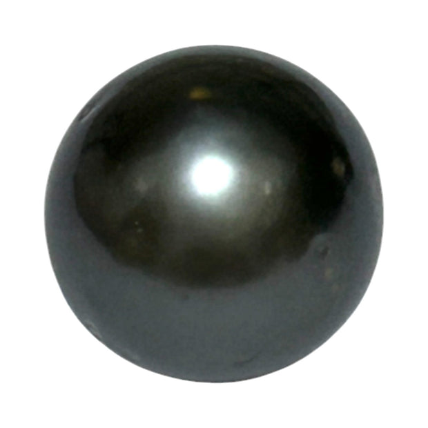 Monumental 13.2 x 14.5mm 17.3 Carat Tahitian Natural Black Green Pearl