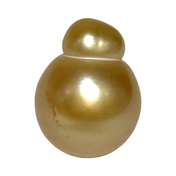 Majestic 13.9 x 18.2mm Rich Golden Philippines Sea Loose Pearl